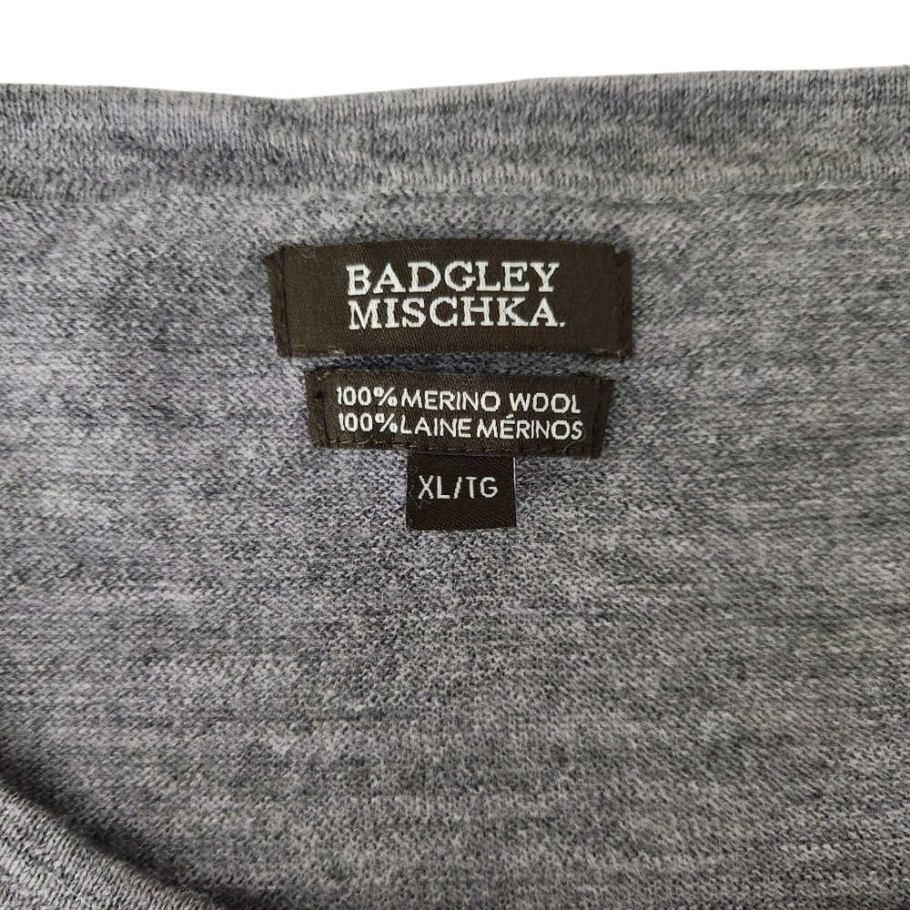 BADGLEY MISCHKA Grey 100% Merino Wool Lightweight Sweater xl - Picture 7 of 12